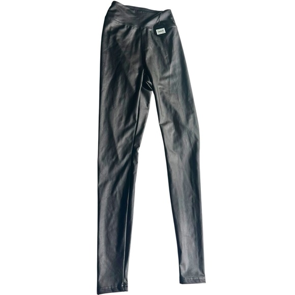 Aerie Offline Luxe Faux Leather Leggings Black NWT - Picture 6 of 6